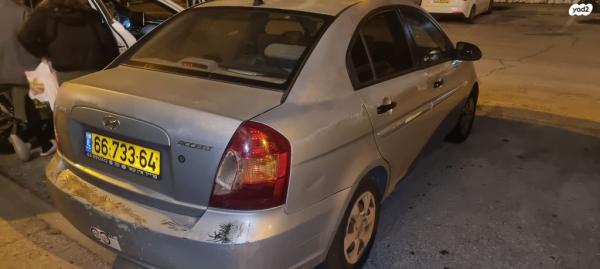 יונדאי אקסנט (עד 2012) GL אוט' 1.4 (97 כ''ס) בנזין 2008 למכירה בירושלים
