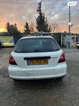 הונדה סיוויק (עד 2006) S אוט' 5 דל' 1.6 (110 כ''ס) בנזין 2001 למכירה בירושלים