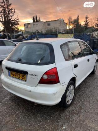 הונדה סיוויק (עד 2006) S אוט' 5 דל' 1.6 (110 כ''ס) בנזין 2001 למכירה בירושלים