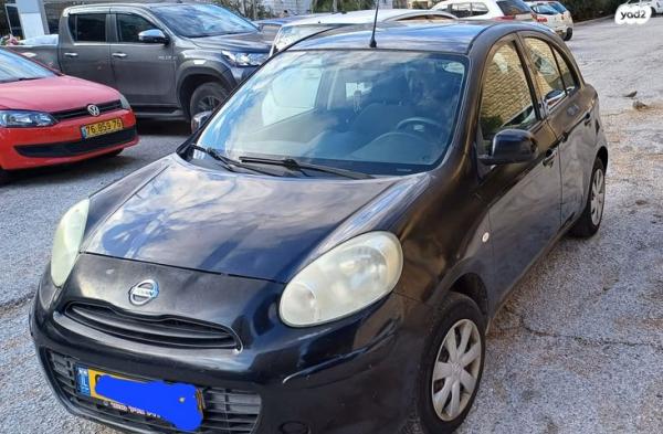 ניסאן מיקרה Visia אוט' 1.2 (80 כ''ס) בנזין 2013 למכירה בירושלים