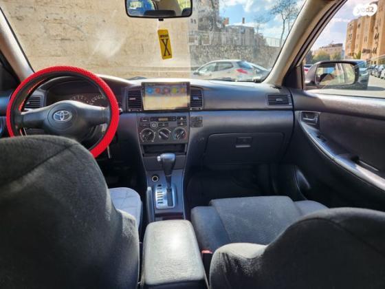 טויוטה קורולה Sun אוט' 1.6 (110 כ''ס) בנזין 2007 למכירה בירושלים