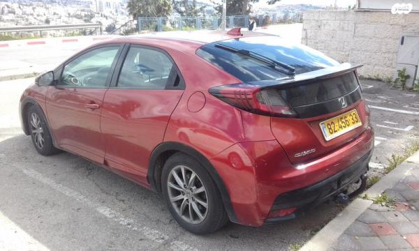 הונדה סיוויק האצ'בק החדשה Comfort ידני 1.8 (142 כ''ס) בנזין 2015 למכירה בירושלים