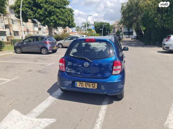 ניסאן מיקרה Visia אוט' 1.2 (80 כ''ס) בנזין 2013 למכירה ברחובות