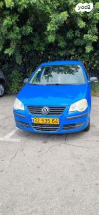 פולקסווגן פולו Trendline ידני 1.4 (80 כ''ס) בנזין 2008 למכירה בתל אביב יפו