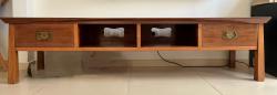 TV cabinet מזנון טלוויזיה נמוך בעיצוב יפני מסורתי מעץ רוזוו