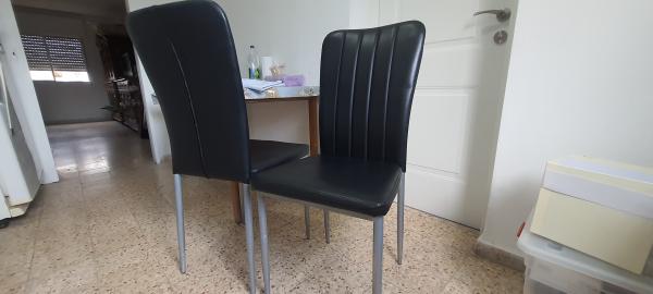 זוג כסאות פינת אוכל דמוי