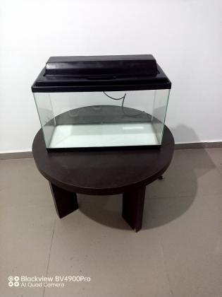 למכירה אקווריום עם תאורה אורך59