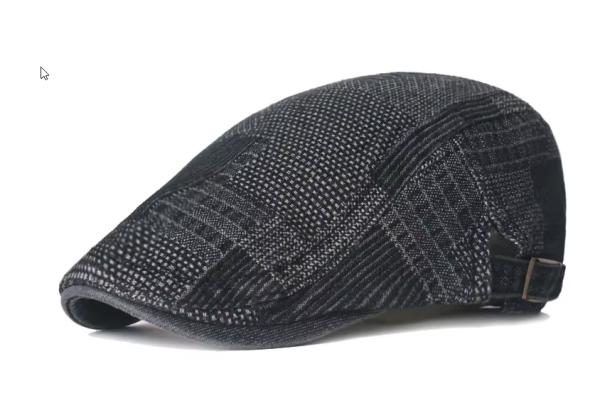 כובע רטרו יוקרתי, עשוי מבד