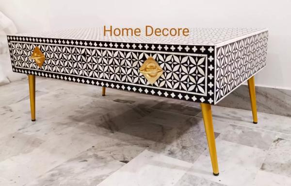 שולחן קפה בעבודת יד עם