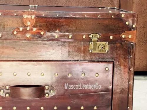 שולחן ארגז עור יוקרתי בצבע