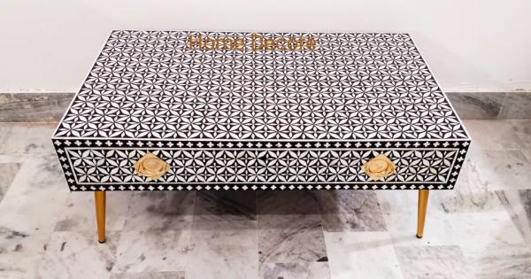 שולחן קפה בעבודת יד עם