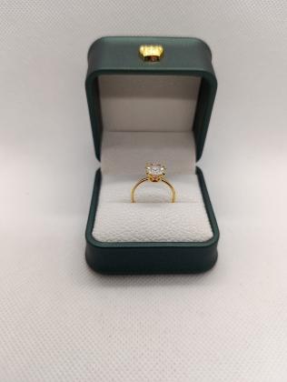 טבעת זהב צהוב 14 קראט