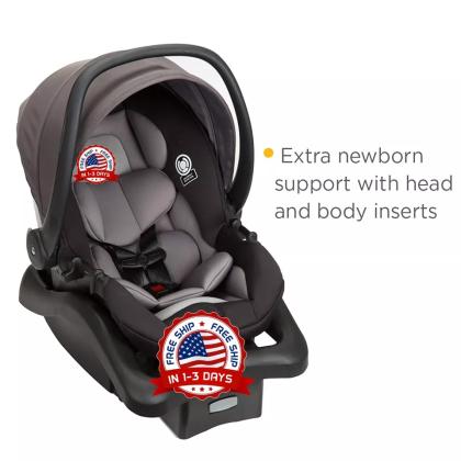 עגלת תינוק אפור עם מושב