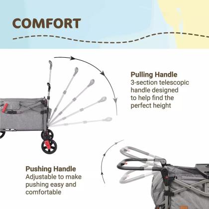 עגלת טיולון מתקפלת BusyBee לשני