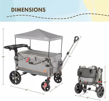 עגלת טיולון מתקפלת BusyBee לשני