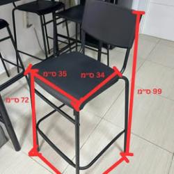 שולחן בר + 4 כסאות