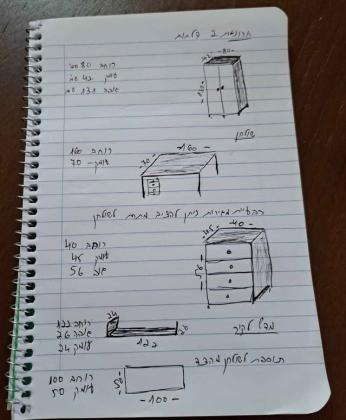 סט ריהוט משרדי במצב כמו