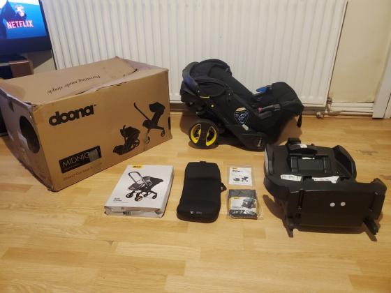 Doona+ Car Seat Stroller Midnight