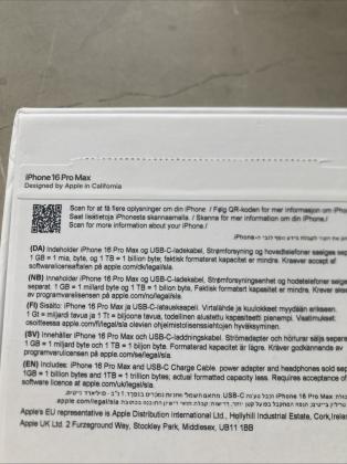 Apple iPhone 16 Pro Max 1TB 8GB RAM