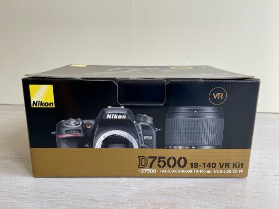 Nikon D7500 DSLR Camera, With 18-140mm VR Lens, Black