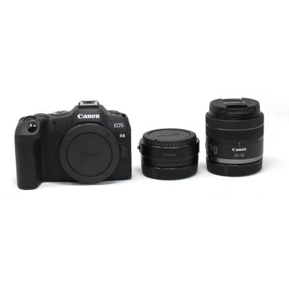 Canon EOS R8+RF 24 50MM F4.5 6.3 IS STM 24.2MP Full Frame Mirrorless C