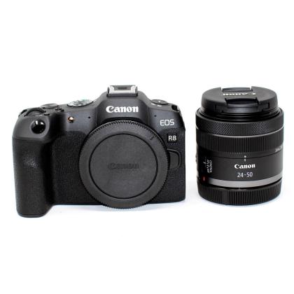 Canon EOS R8+RF 24 50MM F4.5 6.3 IS STM 24.2MP Full Frame Mirrorless C