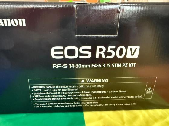 Canon EOS R50 V Mirrorless Camera + RF-S 14-30mm f 4-6.3 IS STM PZ Len