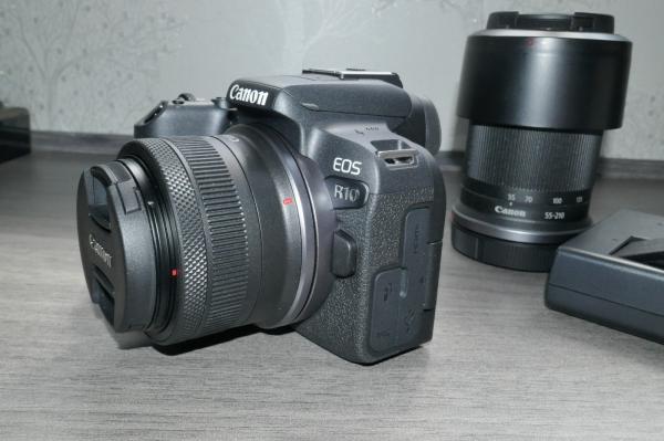 Canon EOS R10 Mirrorless Camera, 24.2MP APS-C CMOS Sensor, Dual Pixel