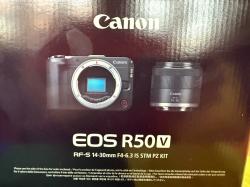 Canon EOS R50 V Mirrorless Camera + RF-S 14-30mm f 4-6.3 IS STM PZ Len