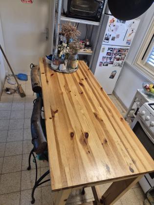 שולחן בר עבודת ידמידות:150×60 ס"מ,