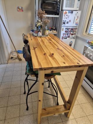 שולחן בר עבודת ידמידות:150×60 ס"מ,