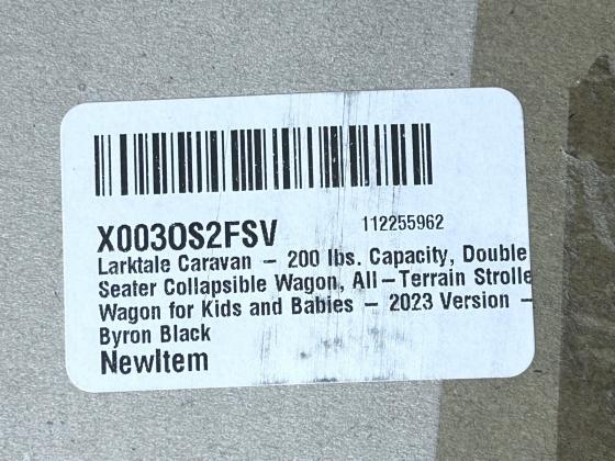 עגלת קרוואן Larktale, עגלה מתקפלת