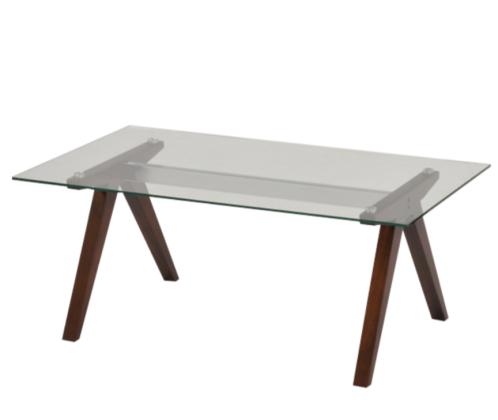 שולחן זכוכית חלבית 160/80