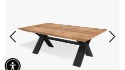 שולחן עץ מלא 300/100