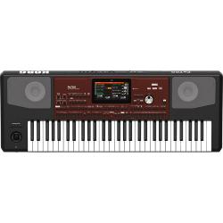מעבד מקצועי Korg Pa700 עם 61 קלידים, מסך מגע ורמקולים (שחור אד
