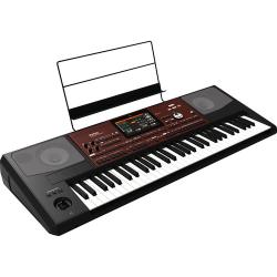 מעבד מקצועי Korg Pa700 עם 61 קלידים, מסך מגע ורמקולים (שחור אד