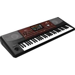 מעבד מקצועי Korg Pa700 עם 61 קלידים, מסך מגע ורמקולים (שחור אד