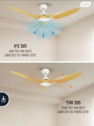 מאוורר תקרה פסיפיק אייס לבן