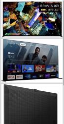 טלוויזיית Sony מסדרת Z9K, גודל