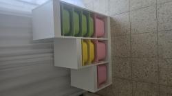 יחידת אחסון TROFAST מאיקאה – מדרגות, לבן