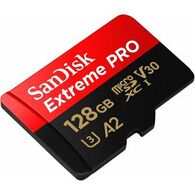 כרטיס זיכרון SanDisk Extreme Pro SDSQXCY-128G 128GB Micro SD סנדיסק למכירה 