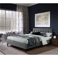 מיטה זוגית מיטת זוגית מעוצבת בריפוד בד דגם פוני 140 Home Decor&lrm; למכירה 