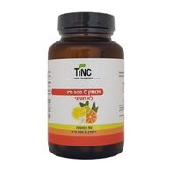 ויטמין לא חומצי Vitamin C 500mg 90 Caps Tinctura Tech למכירה 